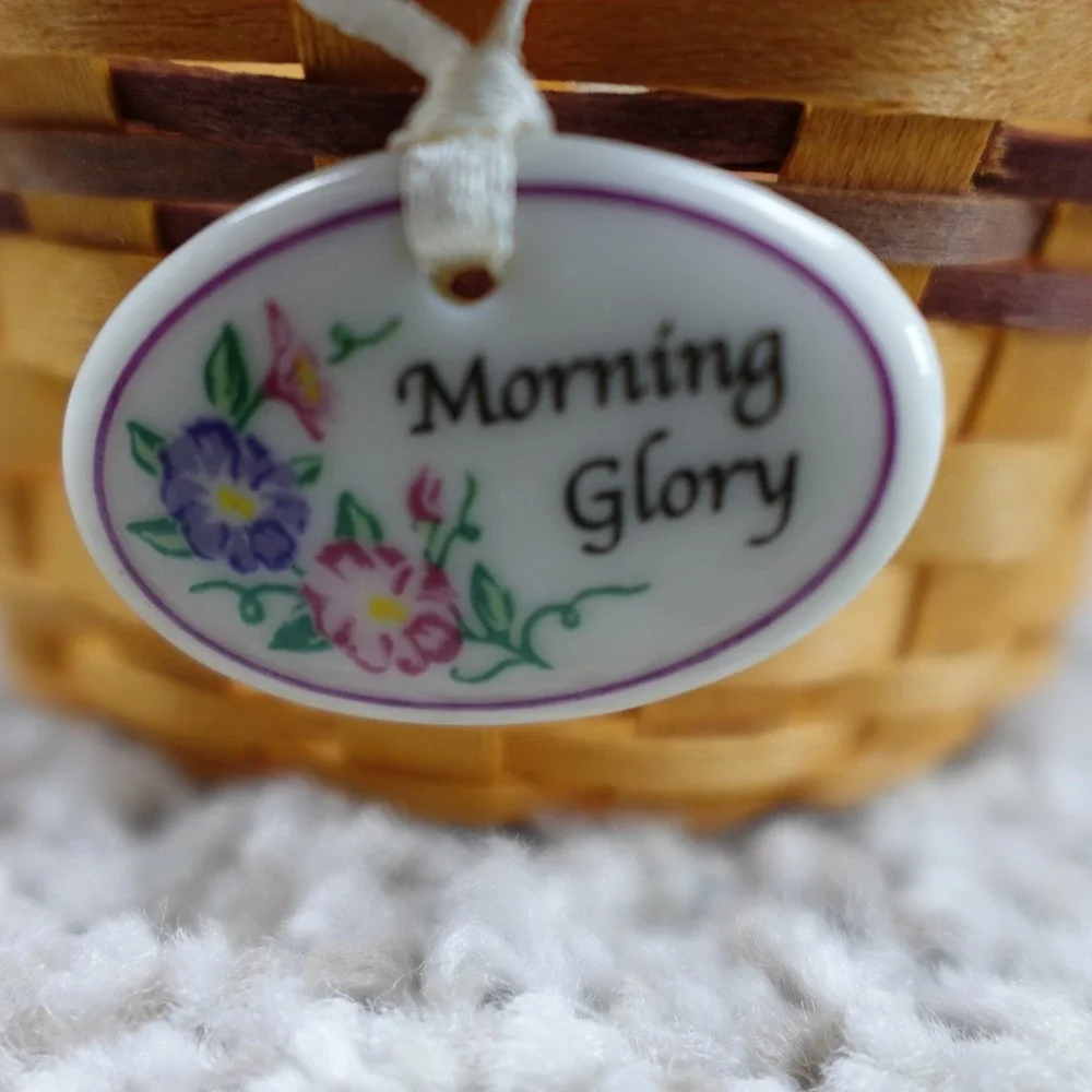 Longaberger 2006 Collectors‎ Club May Series Mini Morning Glory Basket Set Box